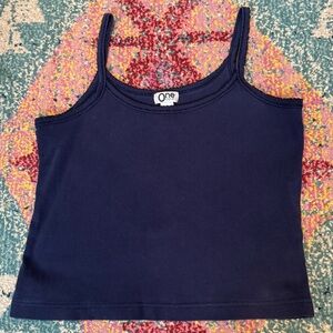 Navy Blue One Step Up Tank Top